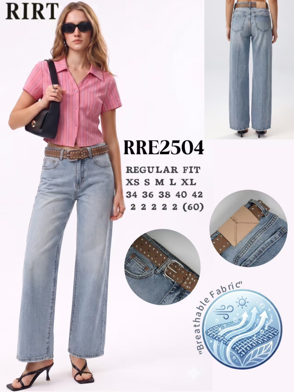 Spodnie damskie jeans Roz XS-XL, 1 Kolor .Paczka 10 szt